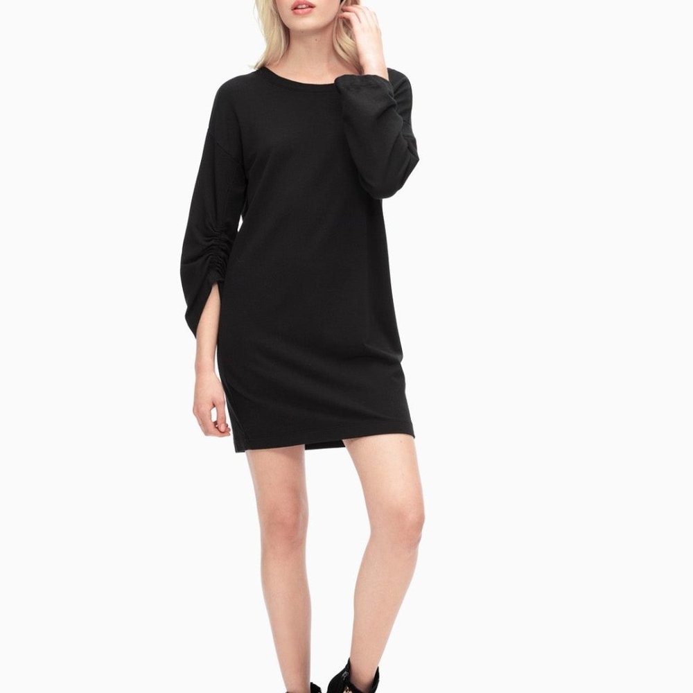 NWT Splendid Black Long-Sleeve Dress, Sz XL